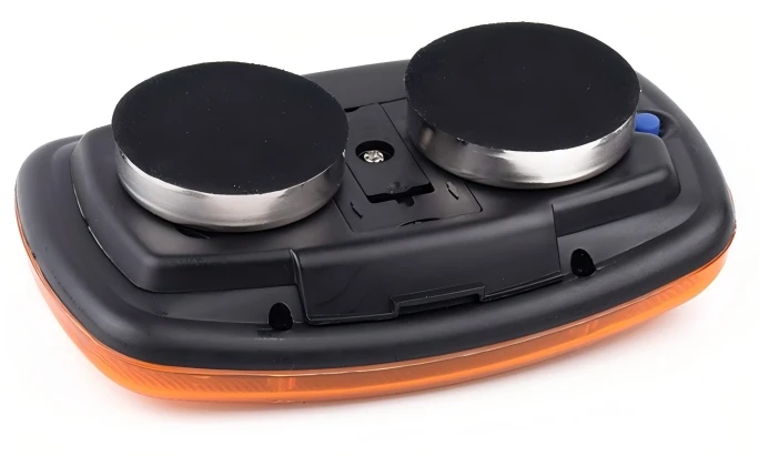 Battery-Operated LED Amber Magnetic Car Emergency Warning Light - 18 Diodes Battery-Operated LED Amber Magnetic Car Emergency Warning Light - 18 Diodes